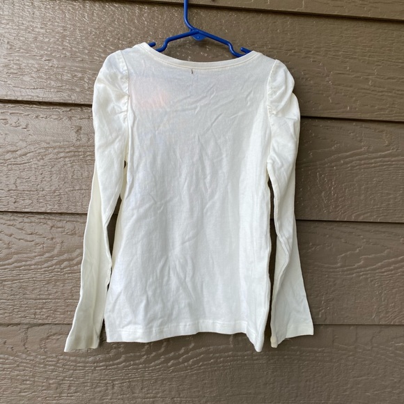Crazy 8 Ruched Sleeve Top Girls size S( 5-6) long sleeve - Picture 2 of 5
